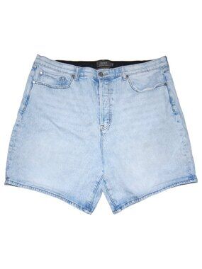 Torrid Feel The Fit Button Fly Jean Shorts Womens Size 18 Stretch Light Wash EUC
